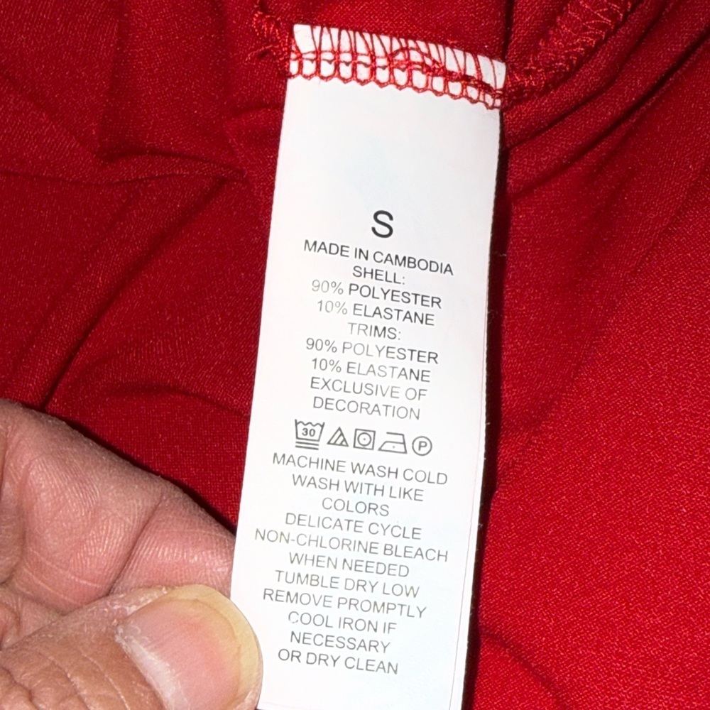 Kate Spade Luxury Small Pajama Set Red All Dolled Up Feminine Whimsical Comfy - Picture 8 of 16